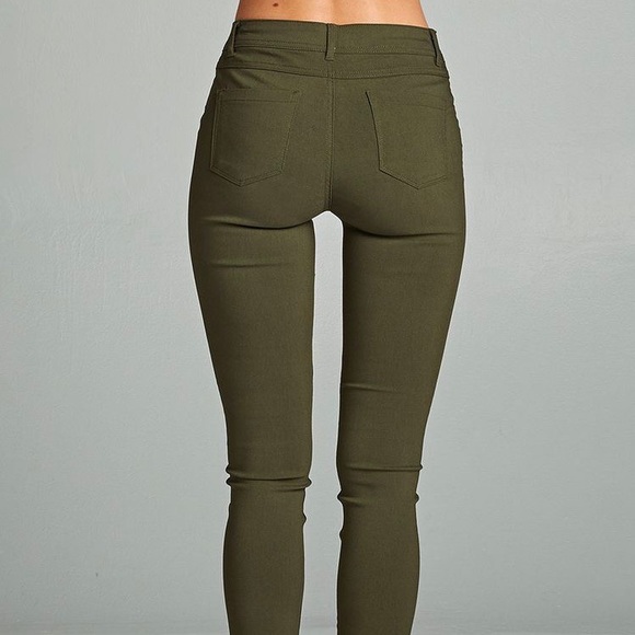 GAP Olive Green Skinny Jeans - Picture 3 of 8
